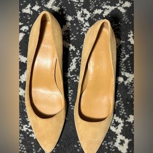 Jcrew tan kitten heels
